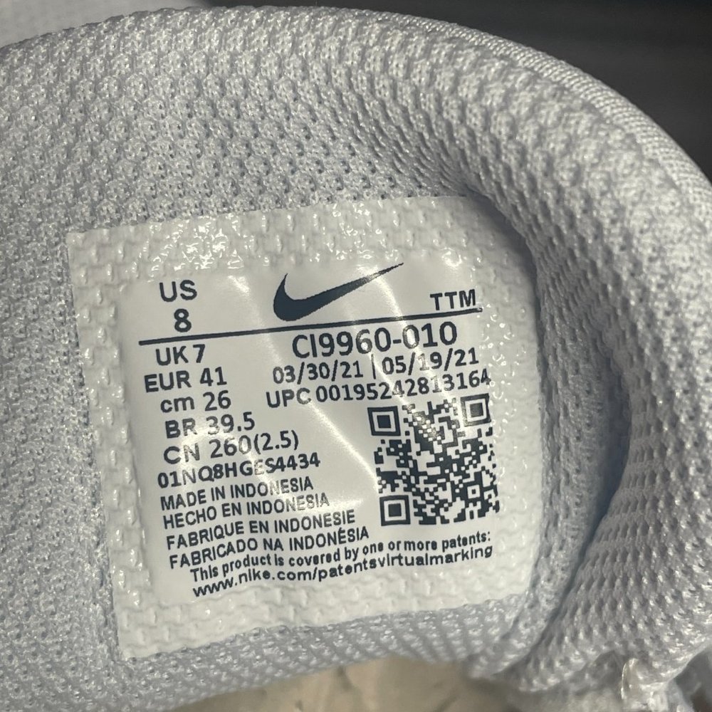 Nike Flex Experience RN 10 Low Mens Shoes White Blue CI9960-010 NEW Multi Sz - Picture 7 of 7